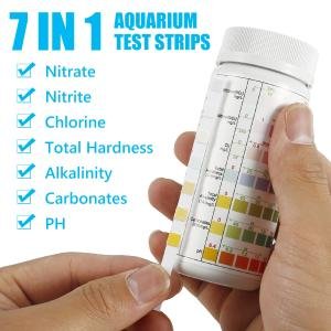 125 Pcs 15-in-1 Aquarium Test Strips – Water Quality, pH, Fresh & Salt