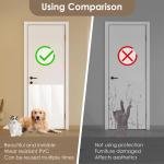 Door Scratch Protector – Clear PVC, 3/5 Pcs, Wear-Resistant Dog & Cat