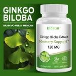 Didacat Ginkgo Biloba Extract Memory Support Capsules