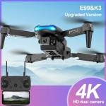 Explore the Skies with E99 K3 Pro: 4K HD Camera, Foldable Mini Drone, WIFI Aerial Photography Quadcopter