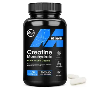 Minch Creatine Capsules 3000mg Monohydrate