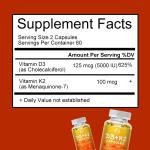 Minch Vitamin D3K2 Capsules