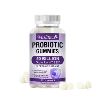 Mulittea Probiotics Gummies 50 Billion Guaranteed