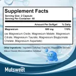Mutsweet Glycine Magnesium Citrate Capsule