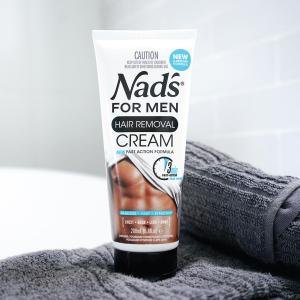 Nad's for Men Hair Removal Cream for Body, 6.8 oz