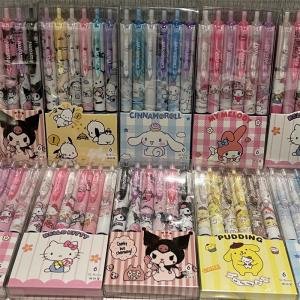 Sanrio Hello Kitty Gel Pen Set – 6pcs Y2k Series with 0.55mm Refill