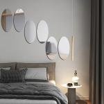 3D Acrylic Self-Adhesive Mirror Wall Sticker – Oval & Square Home Decor