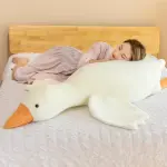 50-190cm Fluffy Goose Plush Toy – Cute Stuffed Animal Pillow