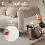 Door Scratch Protector – Clear PVC, 3/5 Pcs, Wear-Resistant Dog & Cat